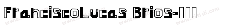 FranciscoLucas Brios字体转换